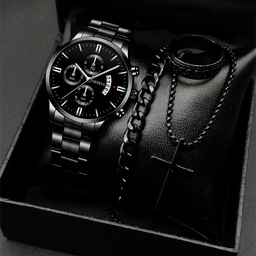 Montre-Bracelet Analogique d’Affaires de Marque Tendance en Alliage de Luxe avec Calendrier et Bracelet en Acier inoxydable