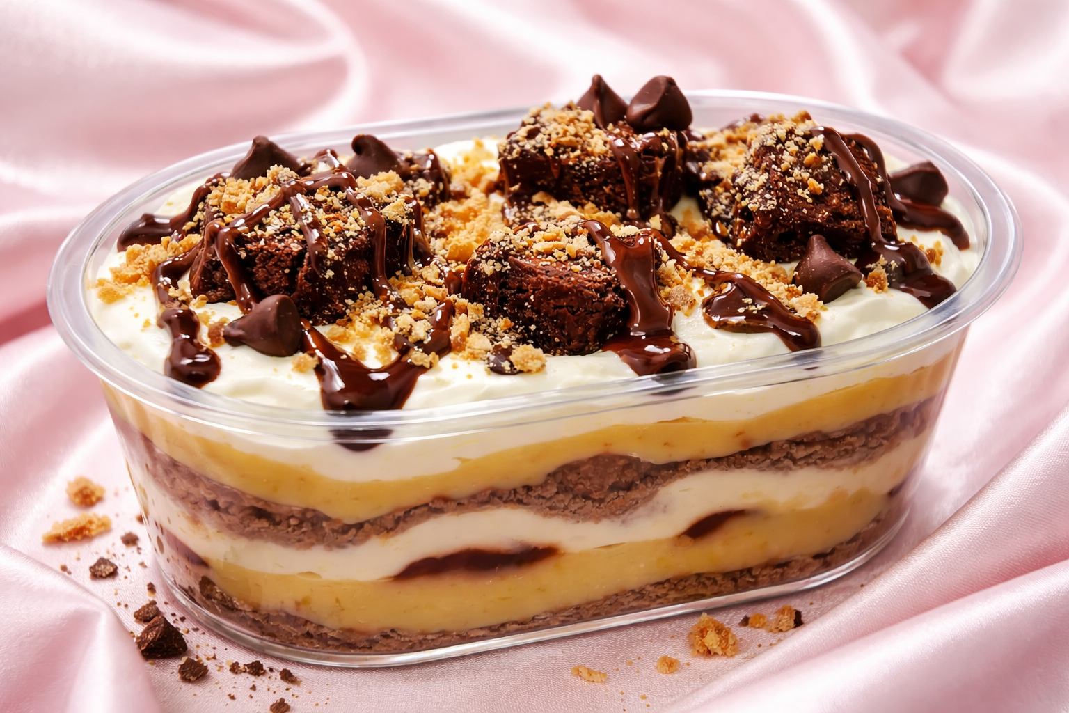 500ml Banana Pudding Nutella Brownie (Single) _0