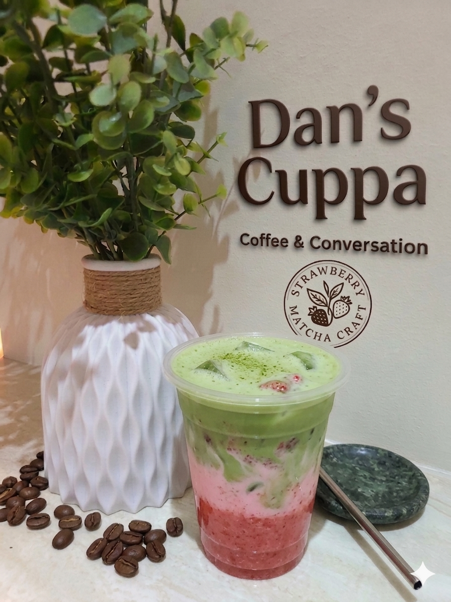 Iced Strawberry Matcha Latte