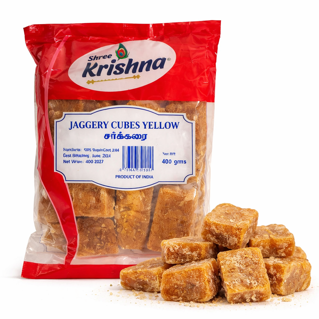 Shree krishna Jaggery Cubes 400g_0