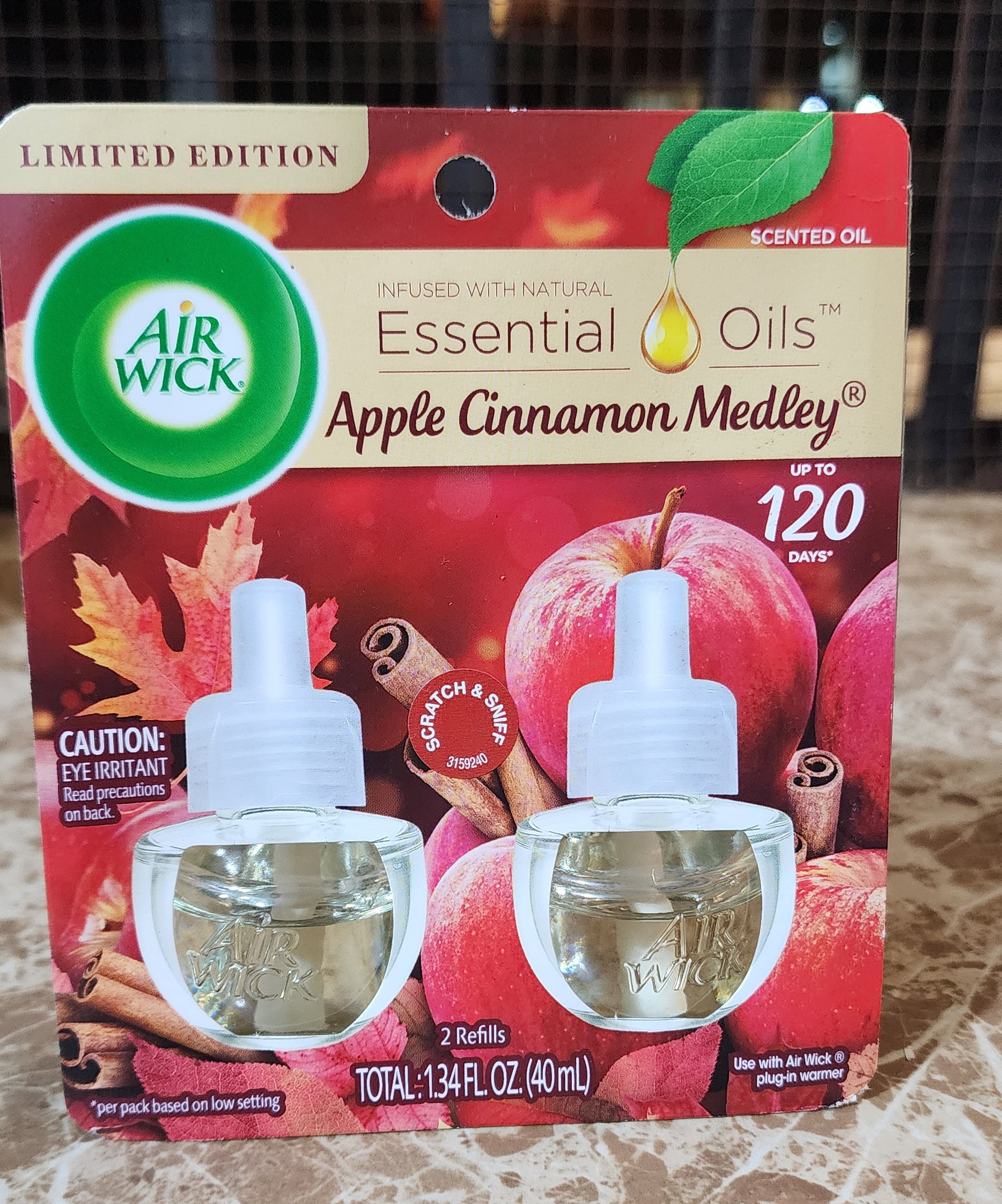Airwick infused with natural essential oil Apple cinnamon medley (2 refills)_0