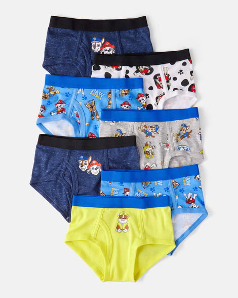 Toddler Boy 7-Pack PAW Patrol® Brief Underwear - Blue/Navy/White/Yellow_0