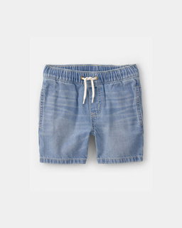 Toddler Boy Denim Drawstring Shorts - Light Wash