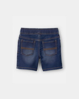 Toddler Boy Denim Drawstring Shorts - Dark Wash