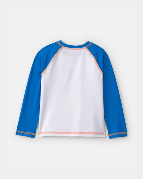 Toddler Boy Disney© Mickey Mouse Long-Sleeve Rashguard - Blue/White_1