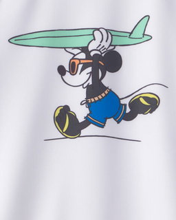 Toddler Boy Disney© Mickey Mouse Long-Sleeve Rashguard - Blue/White