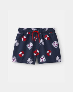 Toddler Boy ©Marvel Spider-Man Swim Trunks - Navy Blue