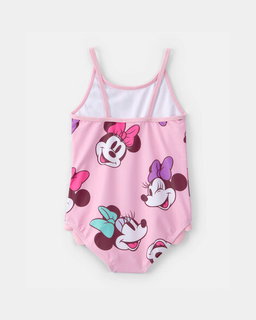 Toddler Girl 1-Piece Disney© Minnie Mouse Swimsuit - Pink