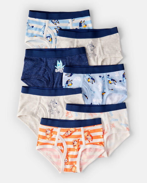 Toddler Boy 7-Pack Bluey Cotton Briefs Underwear_0