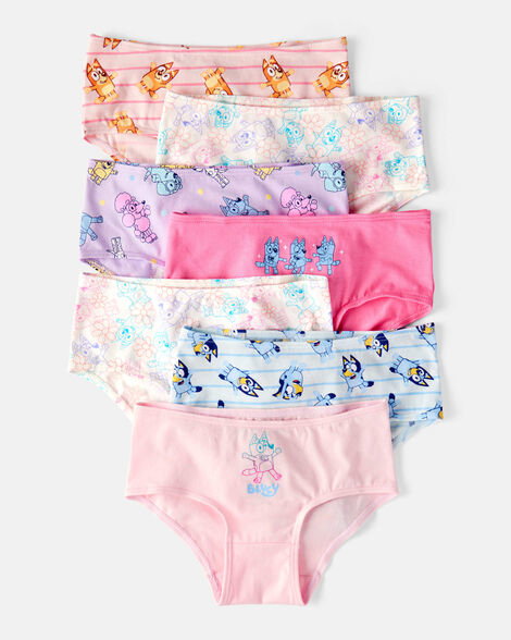Toddler Girl 7-Pack Bluey Brief Stretch Cotton Underwear_0
