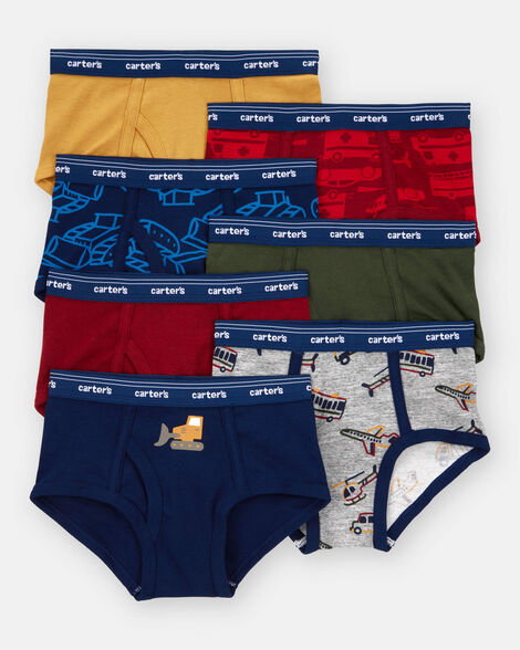 Toddler Boy 7-Pack Construction Print Brief Underwear