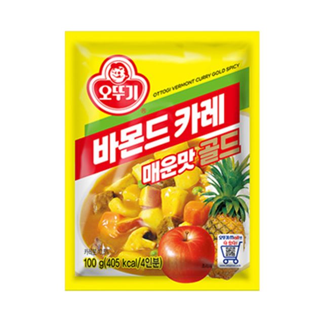 OTTOGI VERMONT CURRY GOLD HOT 100G_0