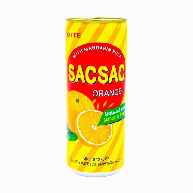 LOTTE SACSAC ORANGE DRINK 240ML
