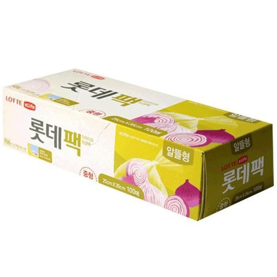 LOTTE TRANSPARENT BAG 25X35CM 100P