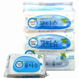 CLEANNARA PEPPERMINT WET TISSUE 30P*3
