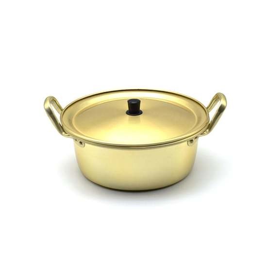 NICKEL SILVER PUMPING POT 22CM