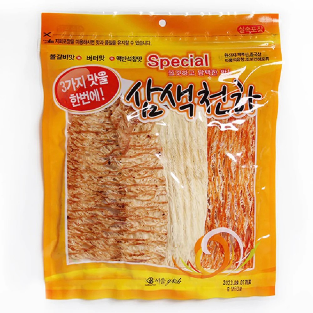 JEONGHWA DRIED SQUID 3 FLAVORS
