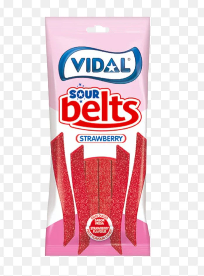 Vidal strawberry sour belts 90g
