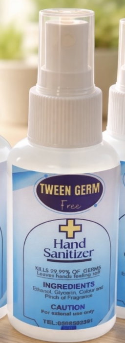 Tween Germ Free sanitizer 