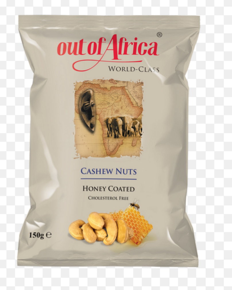 Out of africa cashew kernels honey coated 150g