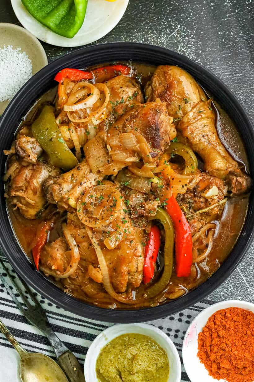 HAITIAN Chicken With Gravy (Poulet en Sauce) (12-5pm)