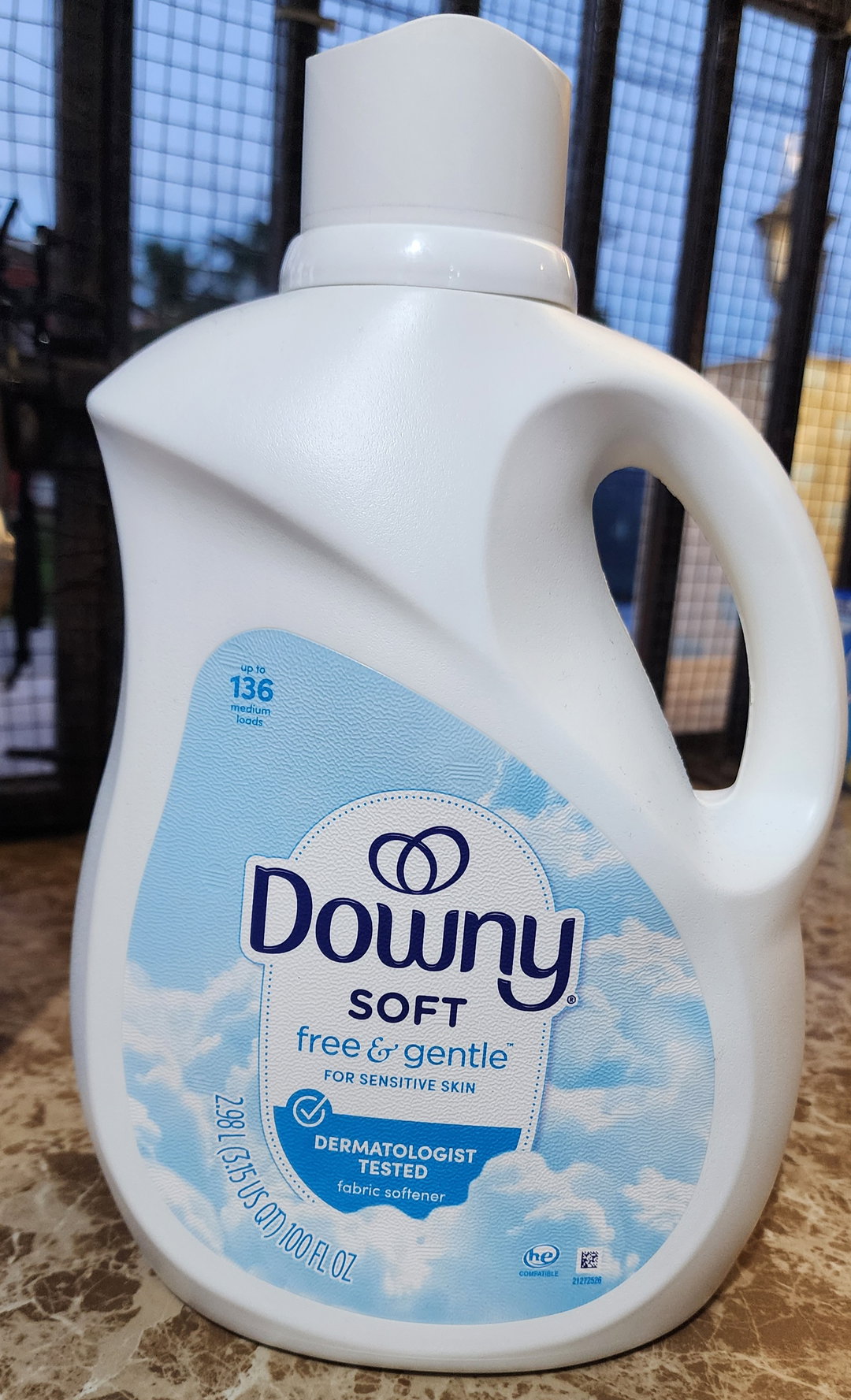 Downy soft free&gentle for sensitive skin 136 loads