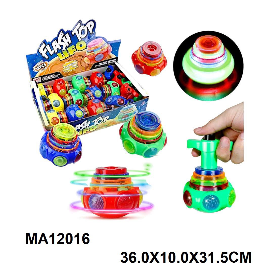 TOP TOY W / LIGHT & MUSIC '' 12 PCS''