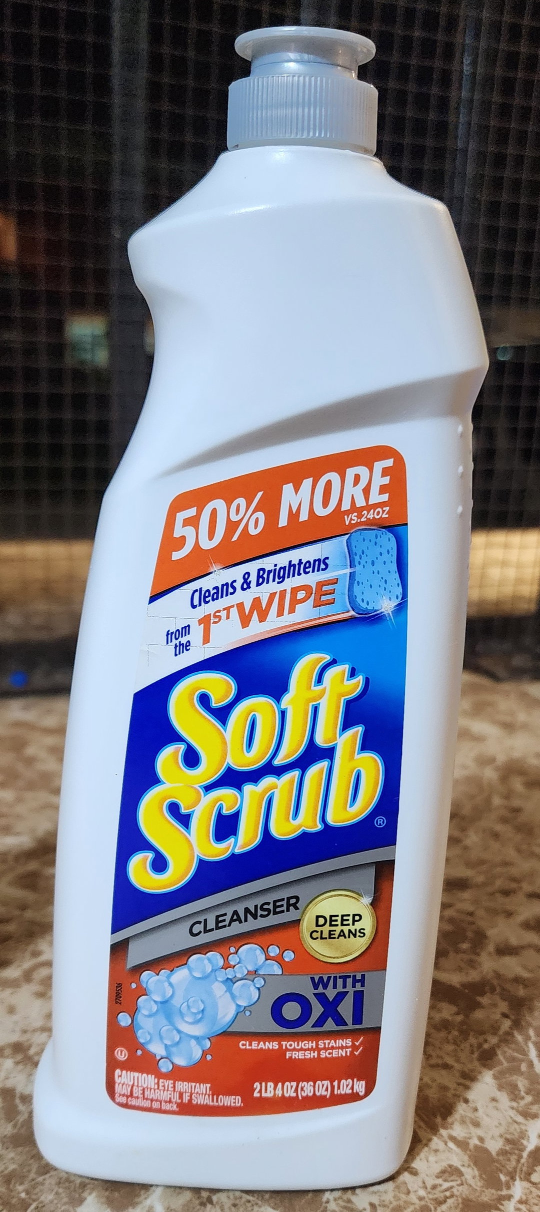 Soft Scrub Multi-Purpose Cleanser with OXI, Surface Cleaner, 24 Ounce