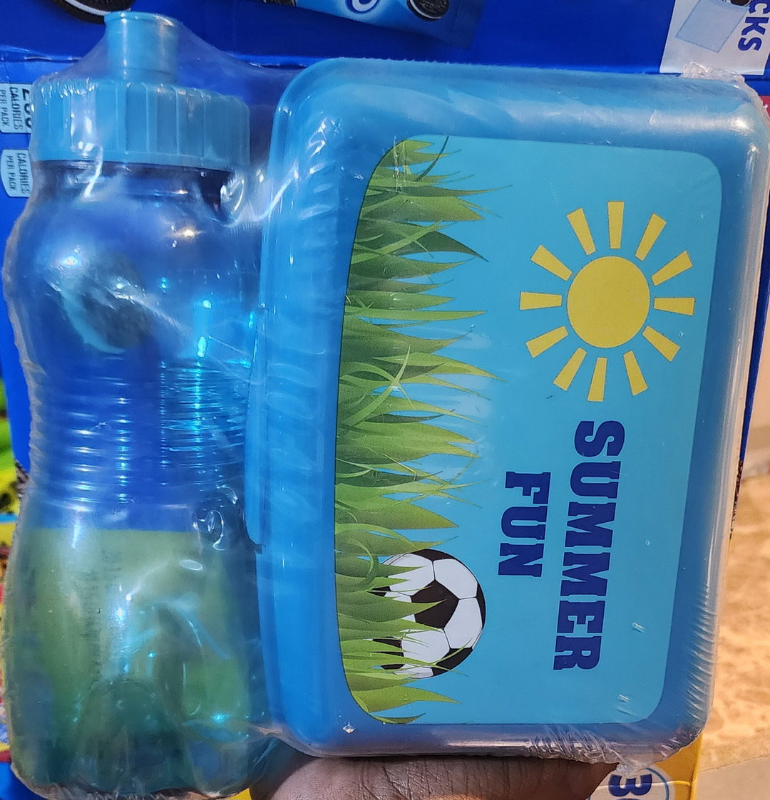 Summer fun ☀️  2 piece bowl& bottle set (blue)