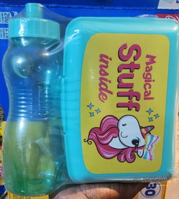Magica stuff bowl&bottle 2 piece set (green)