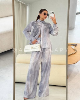 CONJUNTO AMIRA GRIS / AZUL