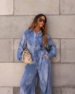 CONJUNTO AMIRA GRIS / AZUL