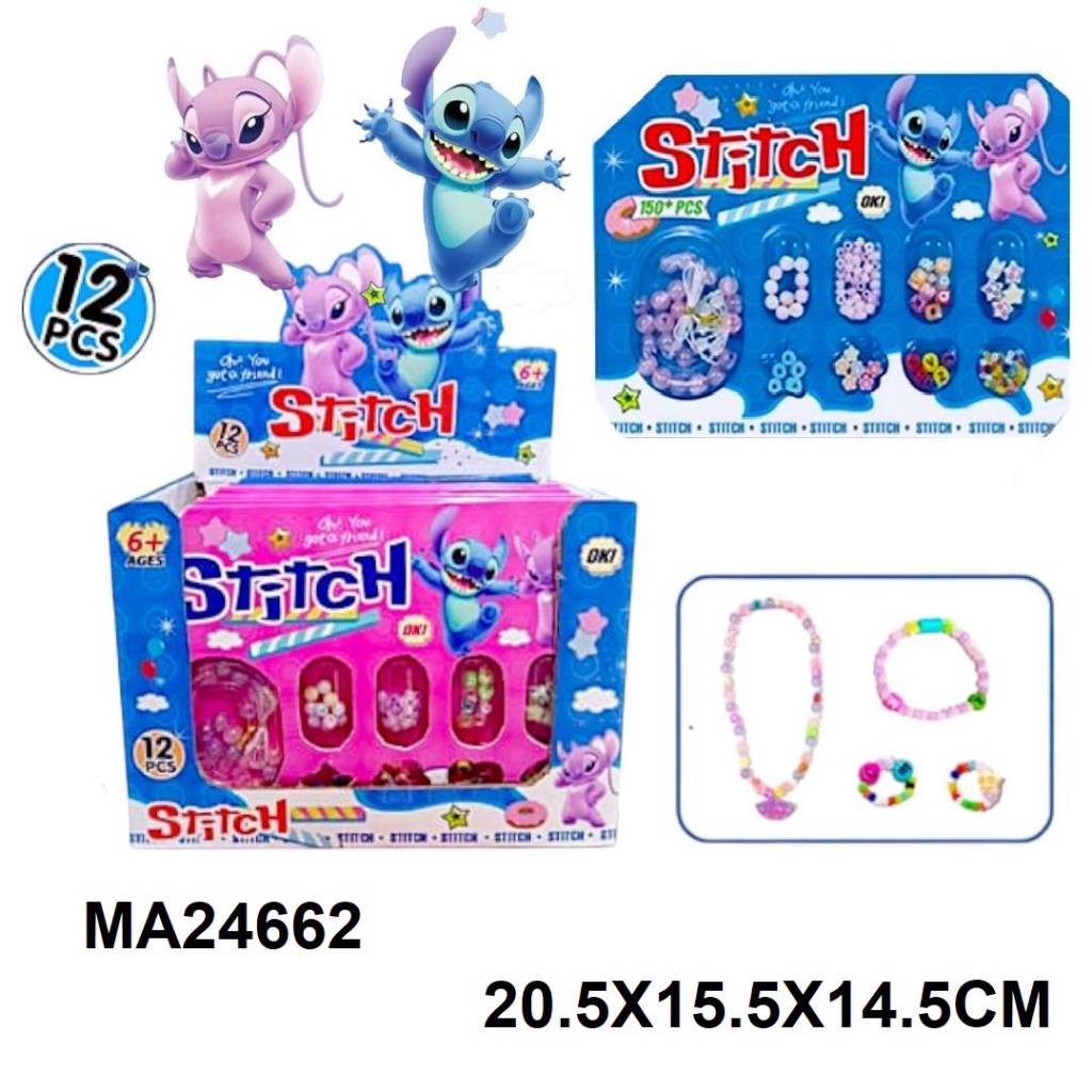 BEAUTY BEADS SET STITCH ''12PCS''