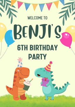 Customize Birthday Foam Board Poster Welcome Sign