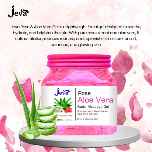 Aloevera Gel With Rose Extract Gel