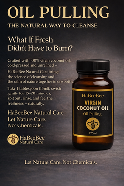 HaBeeBee Virgin Coconut Oil  Cold-Pressed & Unrefined for Oil Pulling