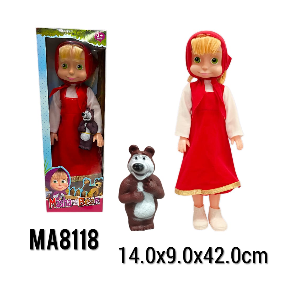 14"DOLL MASHA MUSICAL (2 COLOURS)