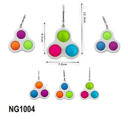 PORTE CLE SILICONE 12PCS