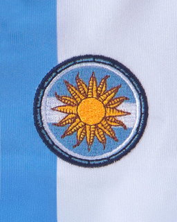 Baby Umbro Argentina Soccer Romper - Light Blue/White