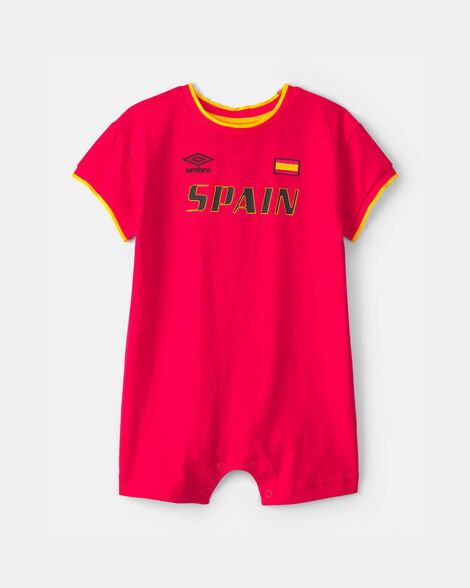 Baby Umbro Spain Soccer Romper - Red_0