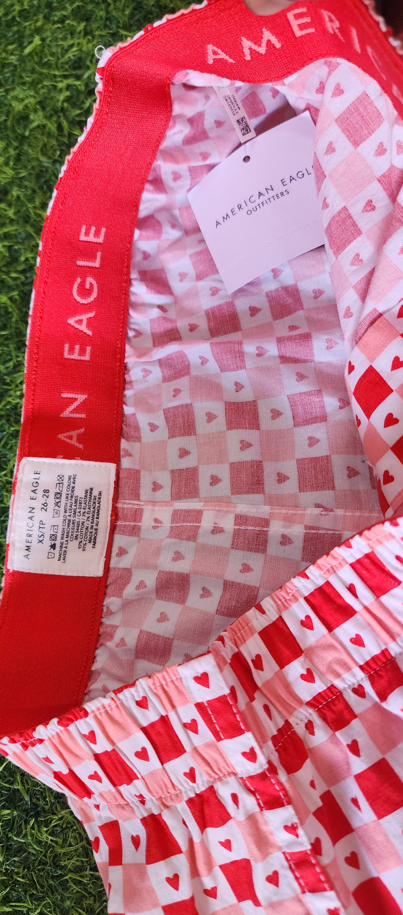 American Eagle men red hearts ❤️ boxer_1