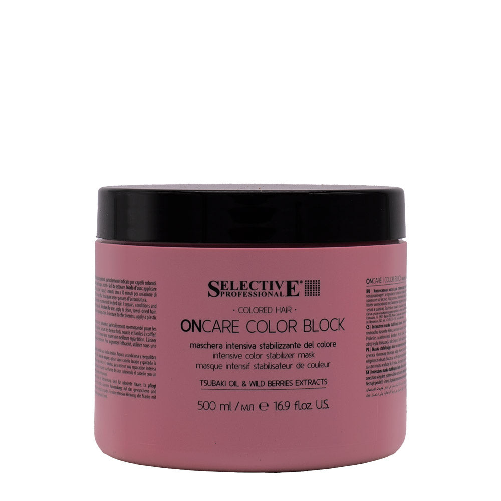Selective Professional On Care Color Block Mask 500ml - maschera intensiva stabilizzante del colore_0