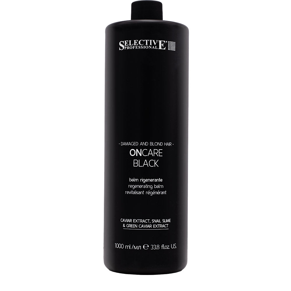 Selective Professional On Care Black Balm 1000ml - balsamo rigenerante capelli biondi_0