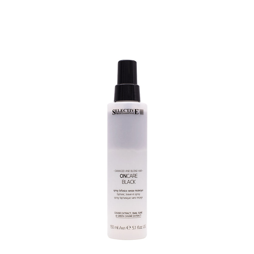Selective Professional On Care Black Biphasic Spray 150ml - spray leave in rigenerante