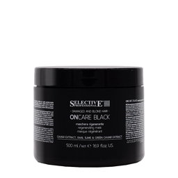 Selective Professional On Care Black Mask 500ml - maschera rigenerante capelli biondi