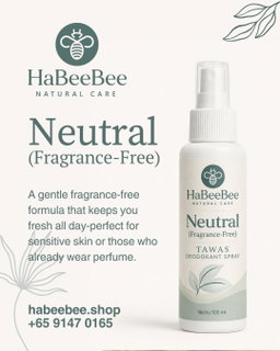 HaBeeBee Natural Tawas Collection — Deodorant Spray 100ml