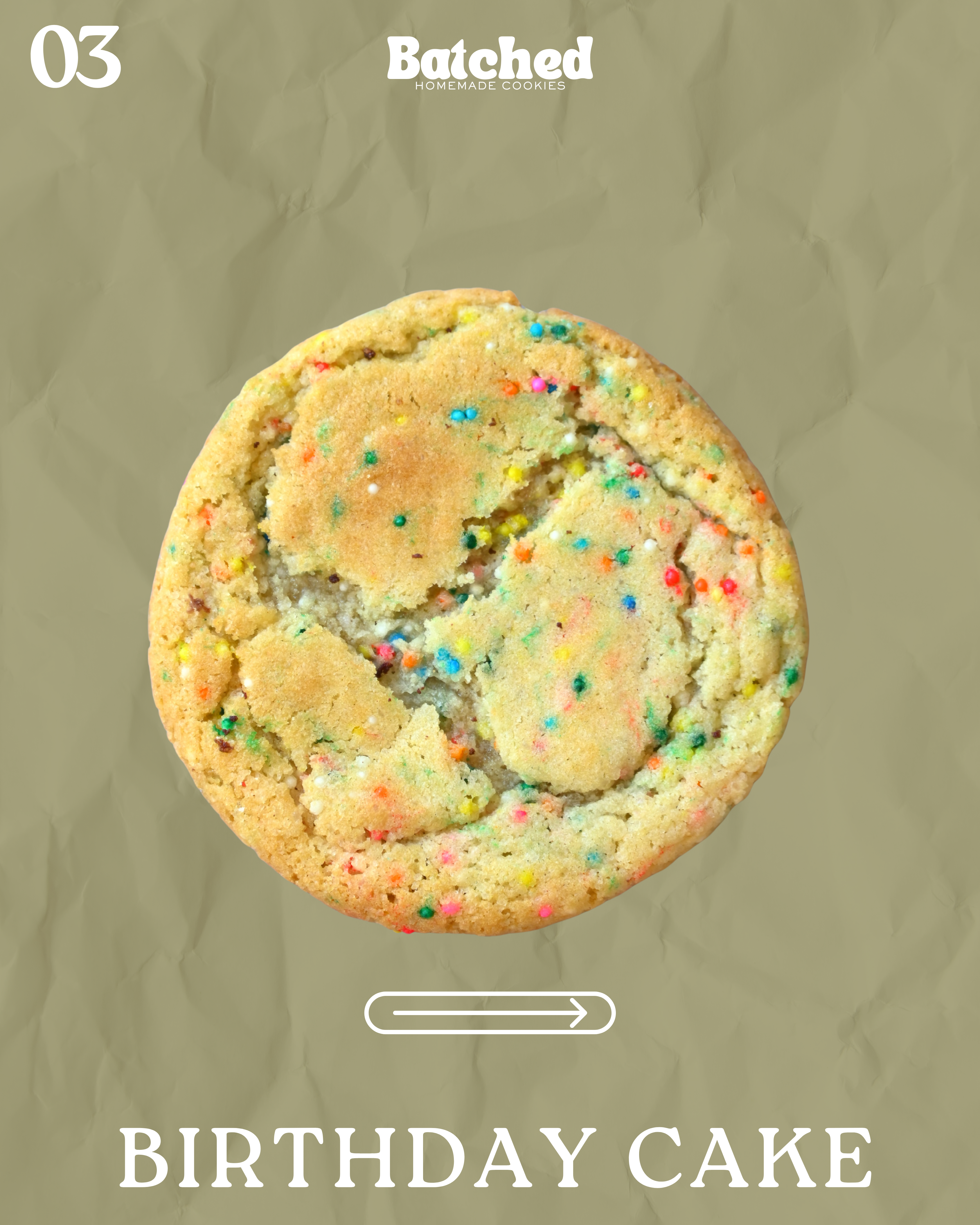 Birthday Cake (10 Cookies) 