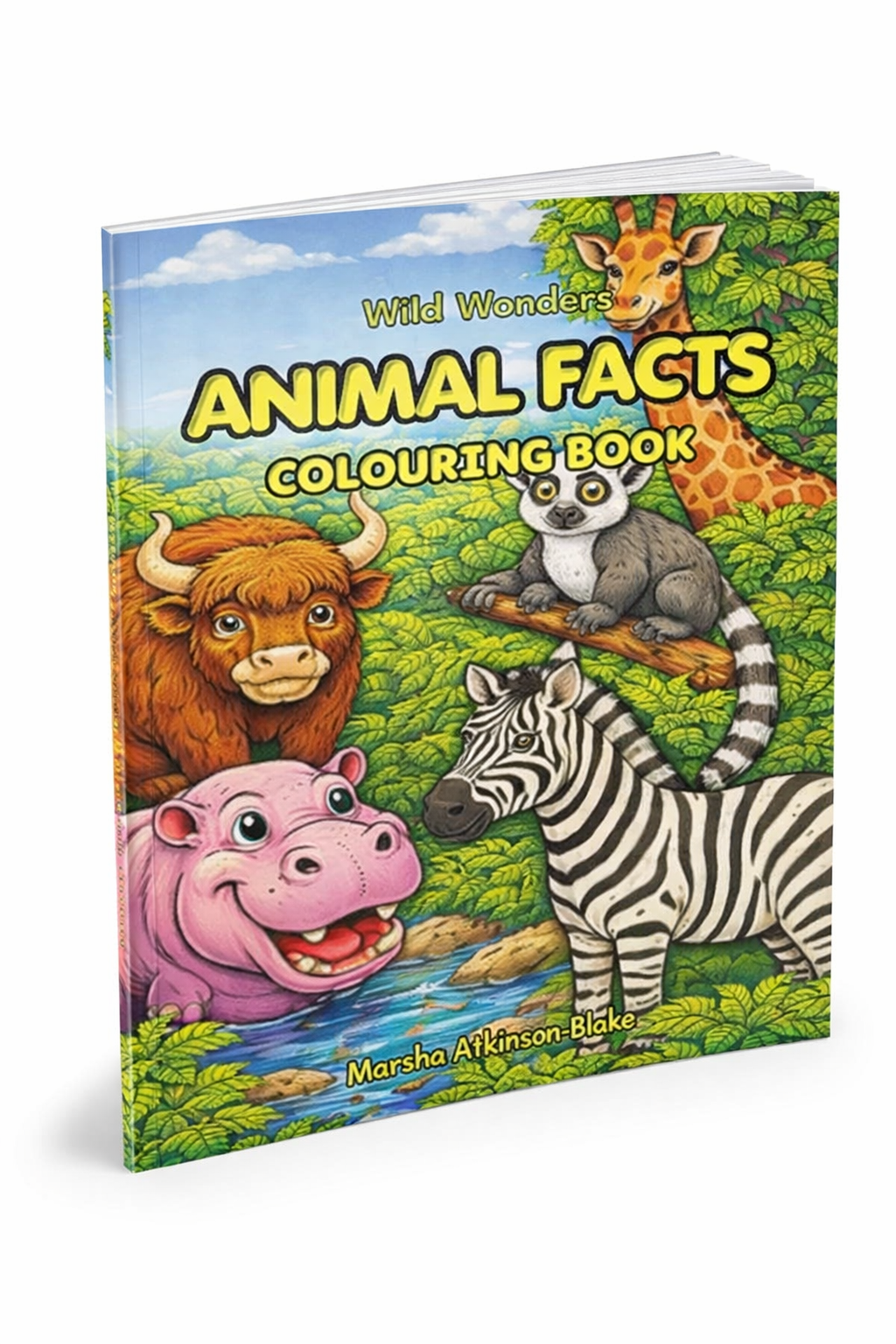 Wild Wonders Animal Facts Colouring Book