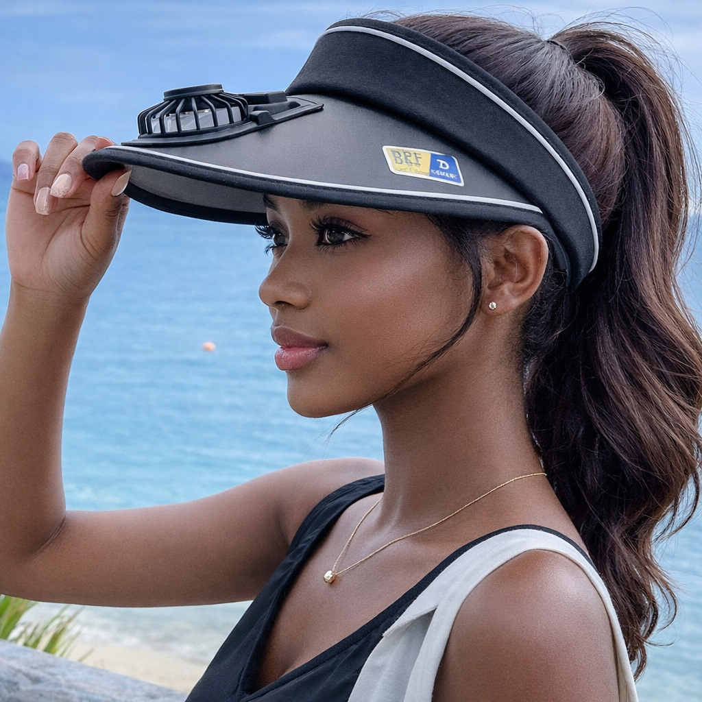 Chapeau avec ventilateur intégré