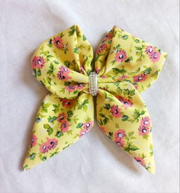 🎀 Sailor Hair Bows (Floral Cotton)